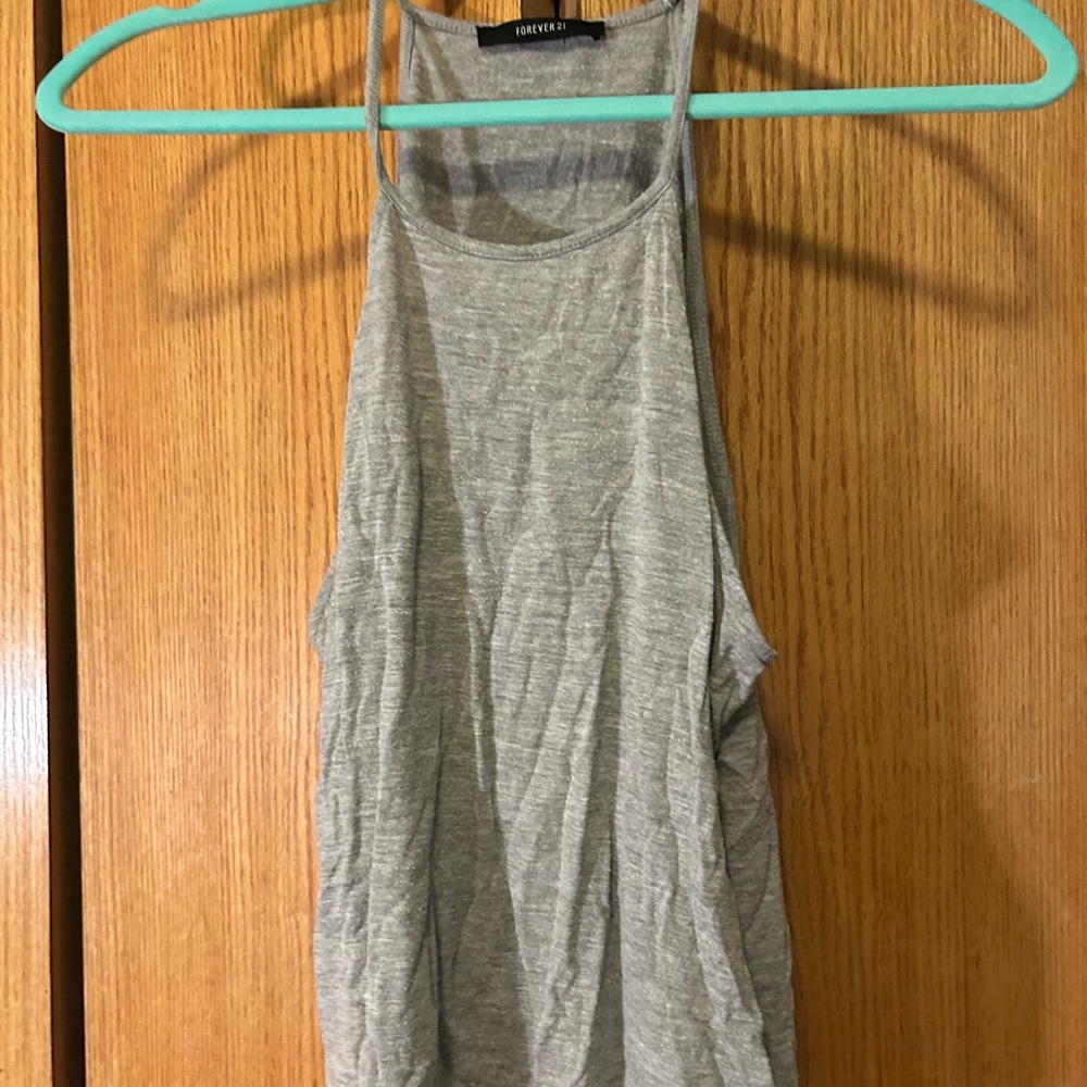Forever 21 Gray Tank Top Athletic Style